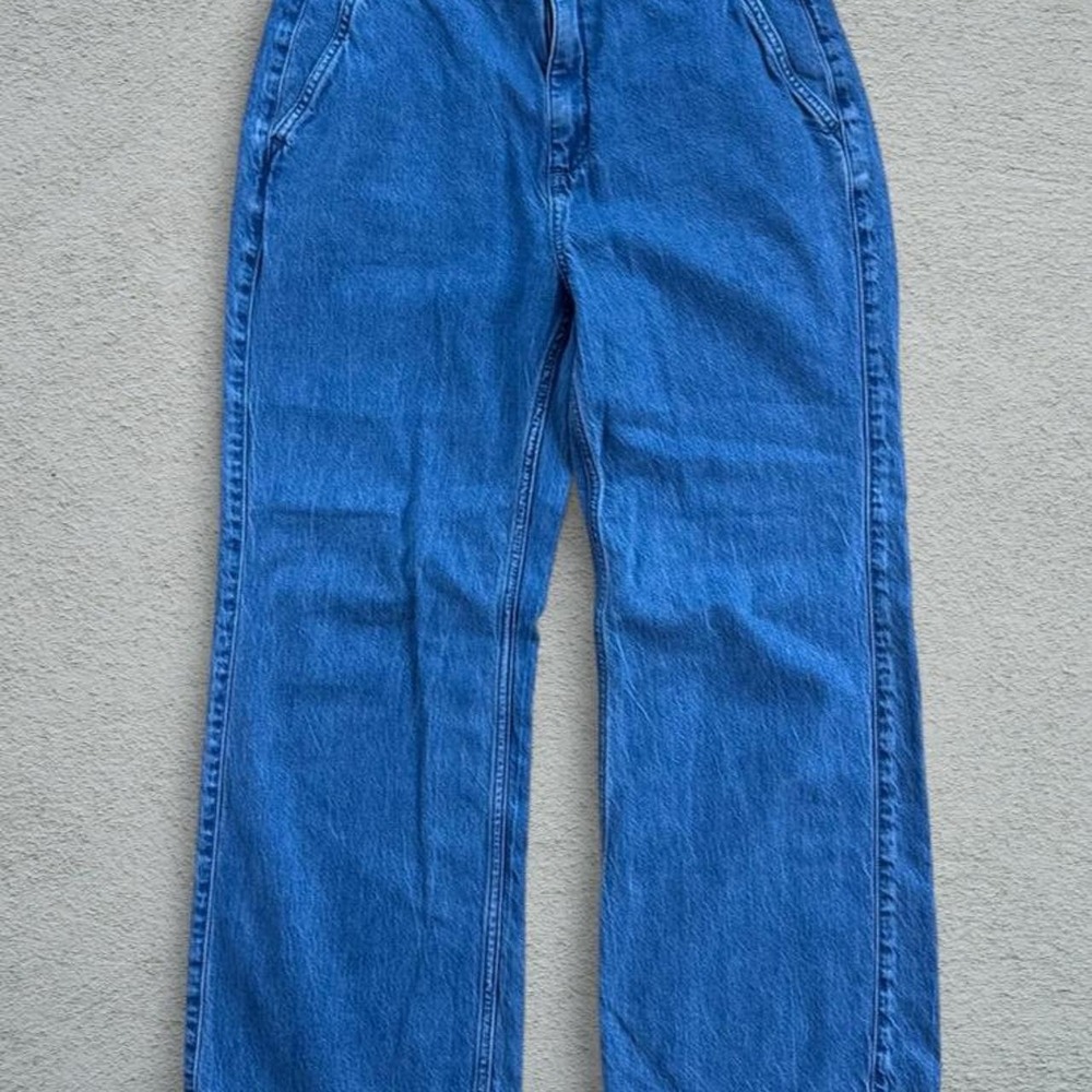 J.Crew Blue Straight Leg Denim Jeans Women Size 29 Medium Wash High Rise